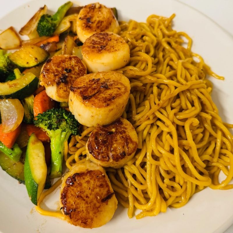 Hibachi Scallops at Akira Asian Grill